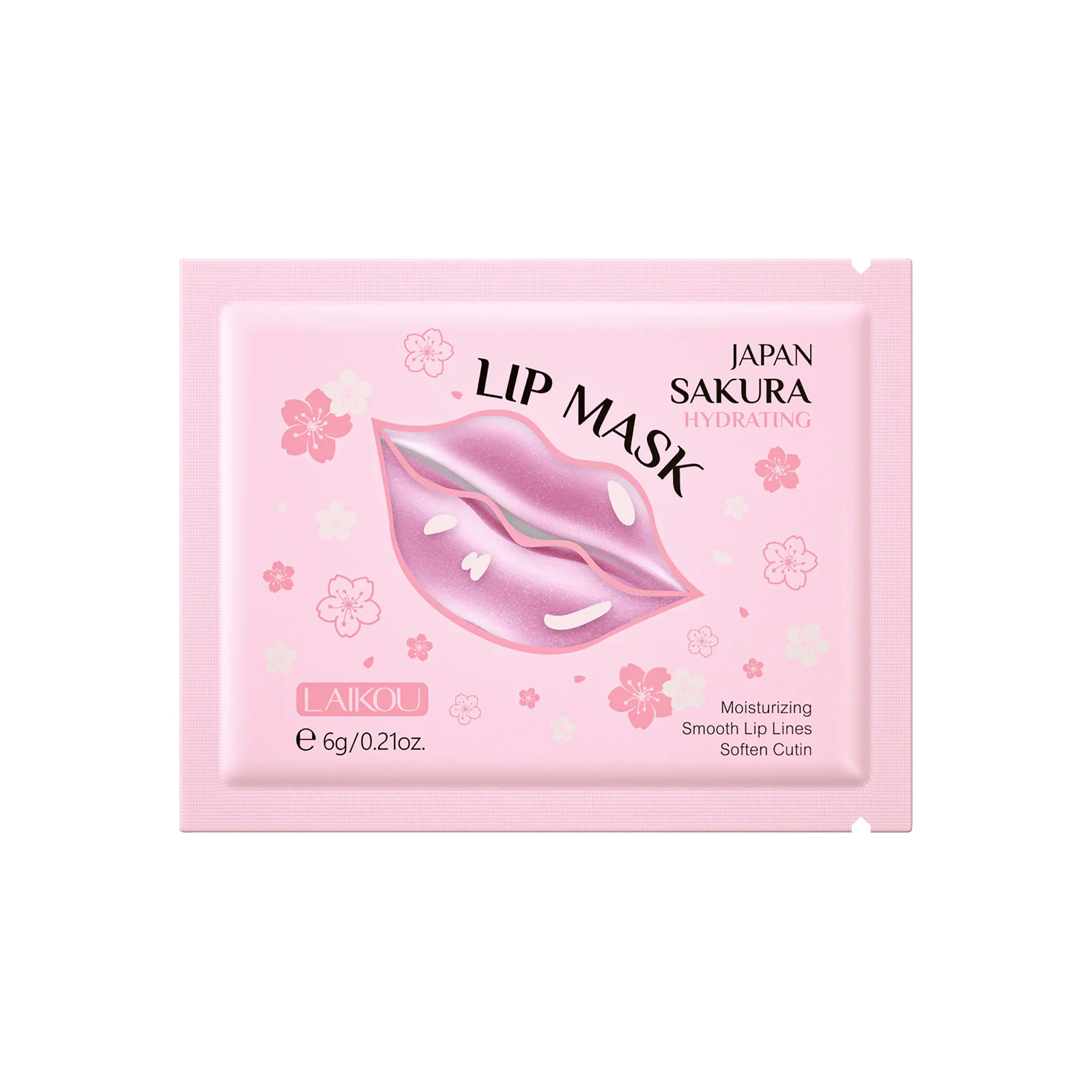 LAIKOI Cherry Blossom Lip Mask Moisturizing Anti Wrinkle Nourishing Beauty Lips Moisturizer Lip Patches Gel Pads Skin Care