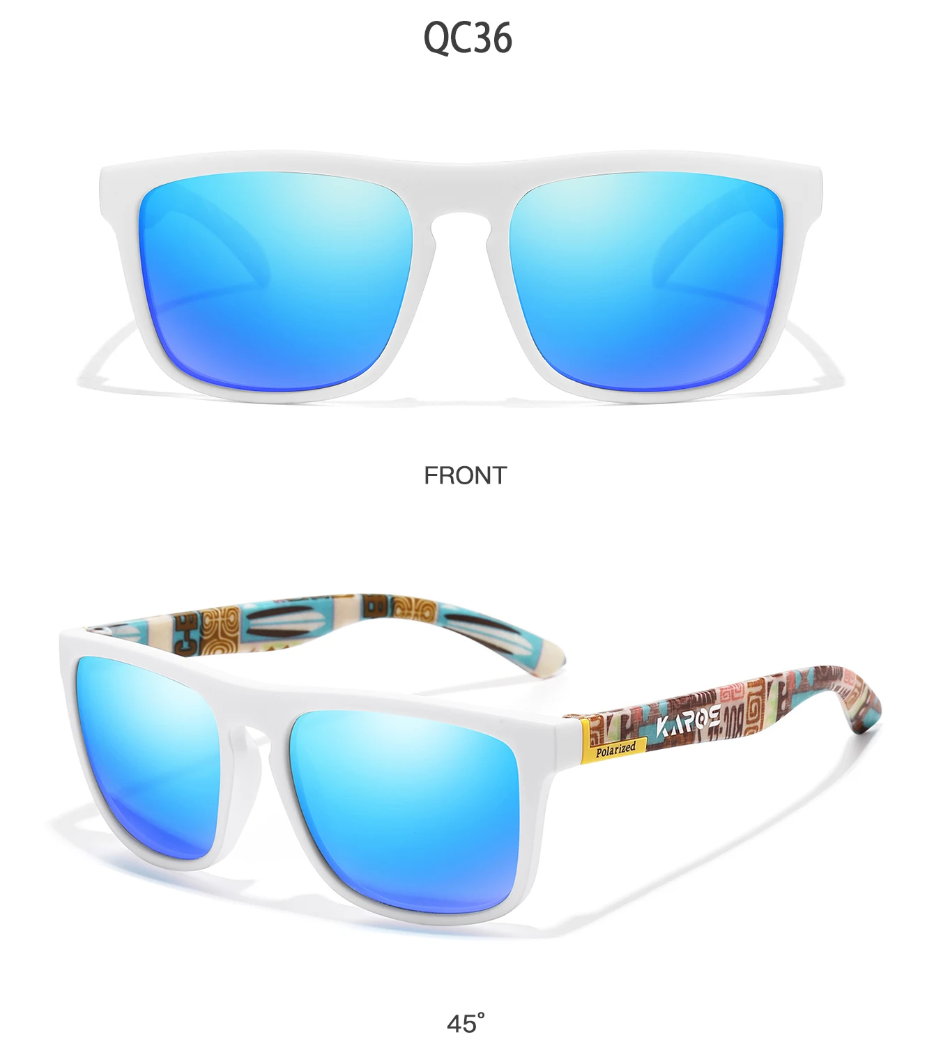 KAROS Männer/Frauen Polarisierte Sonnenbrille Quadratischen Spiegel Marke Design Luxus UV400 Sonnenschirm Unisex Angeln Fahren Radfahren Wandern – Detail 25