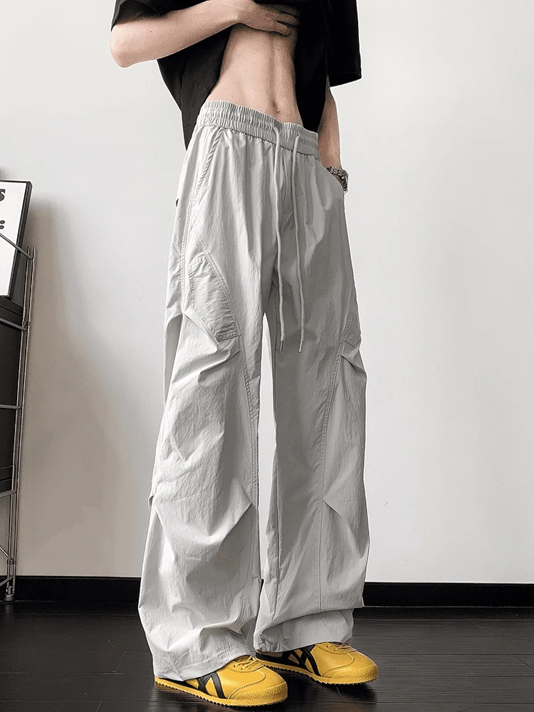 

American Sle Airborne Pants Men's Summer Thin Breathable Qui Dry Loose Straight Casual Trousers Faionable Youth Sle