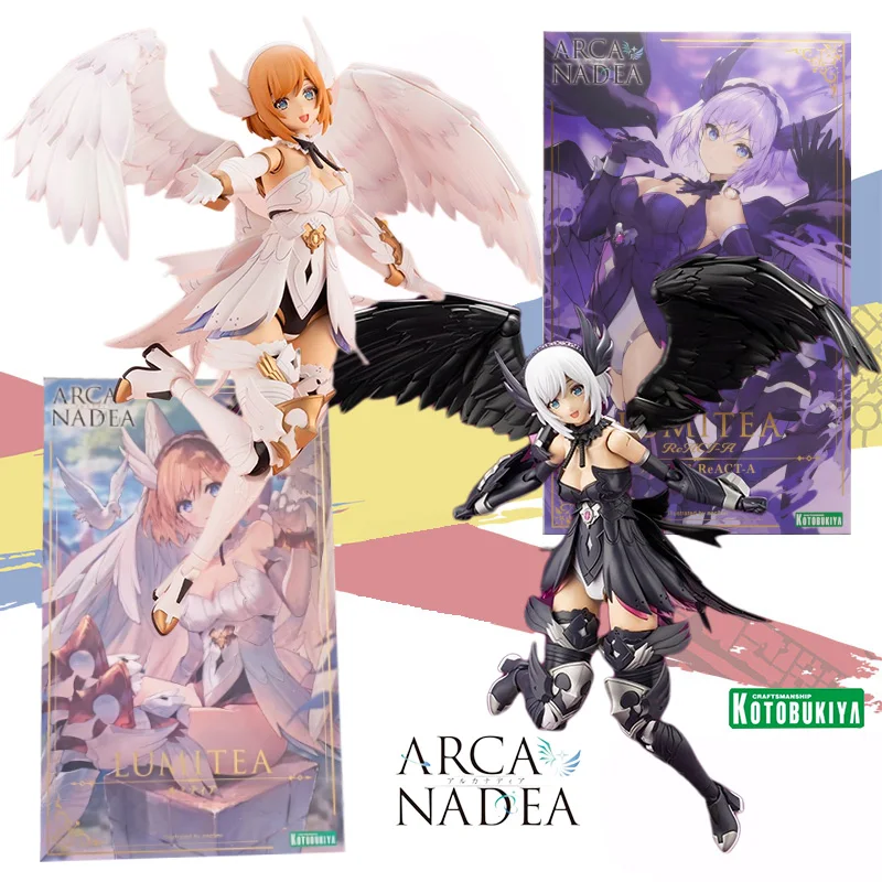 

Kotobukiya original model set ARCA NADEA series AR001 LUMITEA and AR010 ReACT-A anime action figure assembly toy collection gift