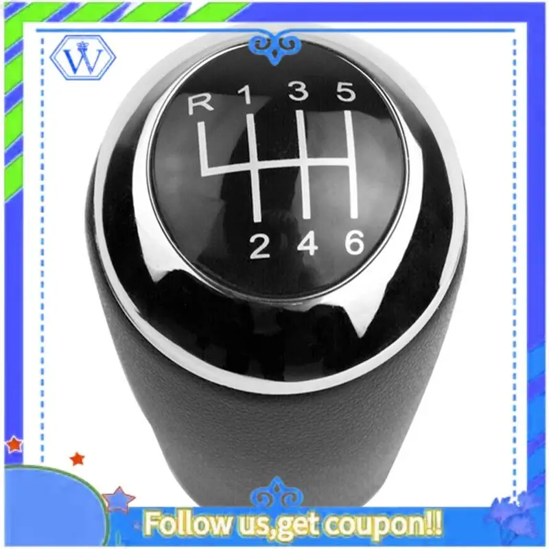 

M46K-Car 6 Speed Gear Shift Knob Cover Accessories For Mazda 3 BK BL CW 6 5 3 Series CX-7 MX-5 2003-2017 PU Leather Shifter Head