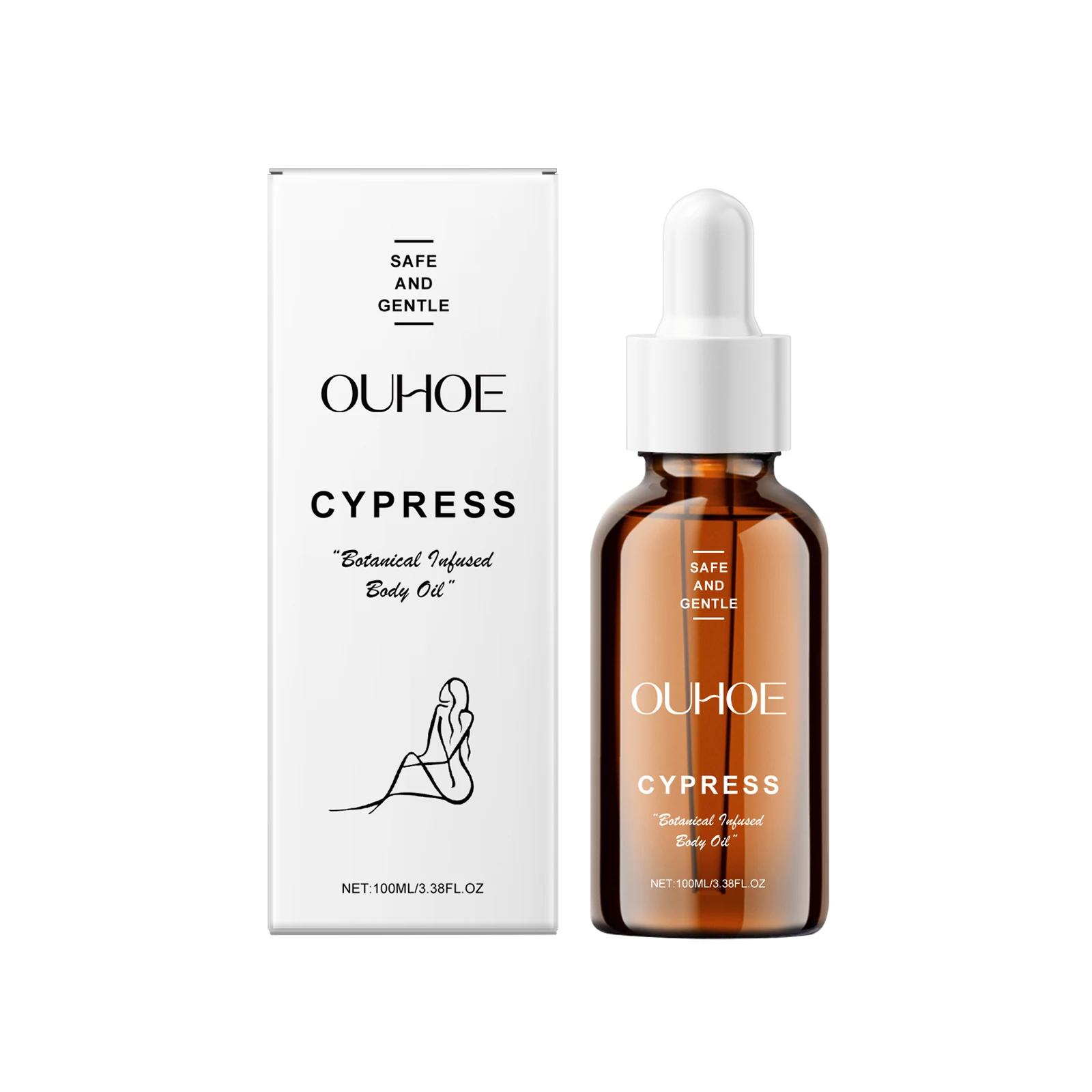 

OUHOE Cypress Body OilDaily Gently Moisturizes Whole Body Skin With Cypress Plant Body Care Massage Essential Oil