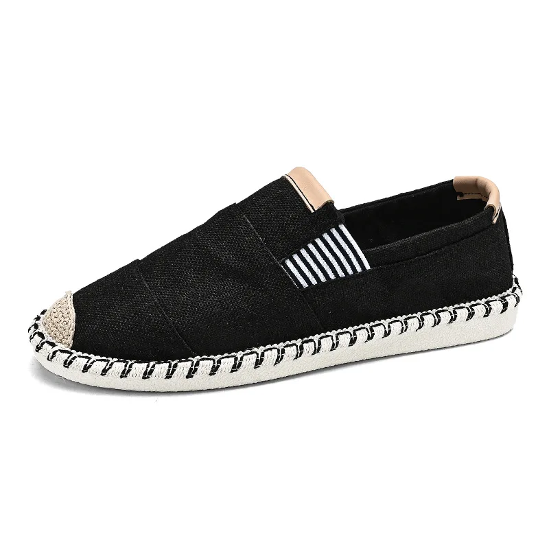

Mens Shoes Casual Male Breathable Canvas Casual Shoes Men Chinese Fashion Soft Slip on Espadrilles for Men Loafers