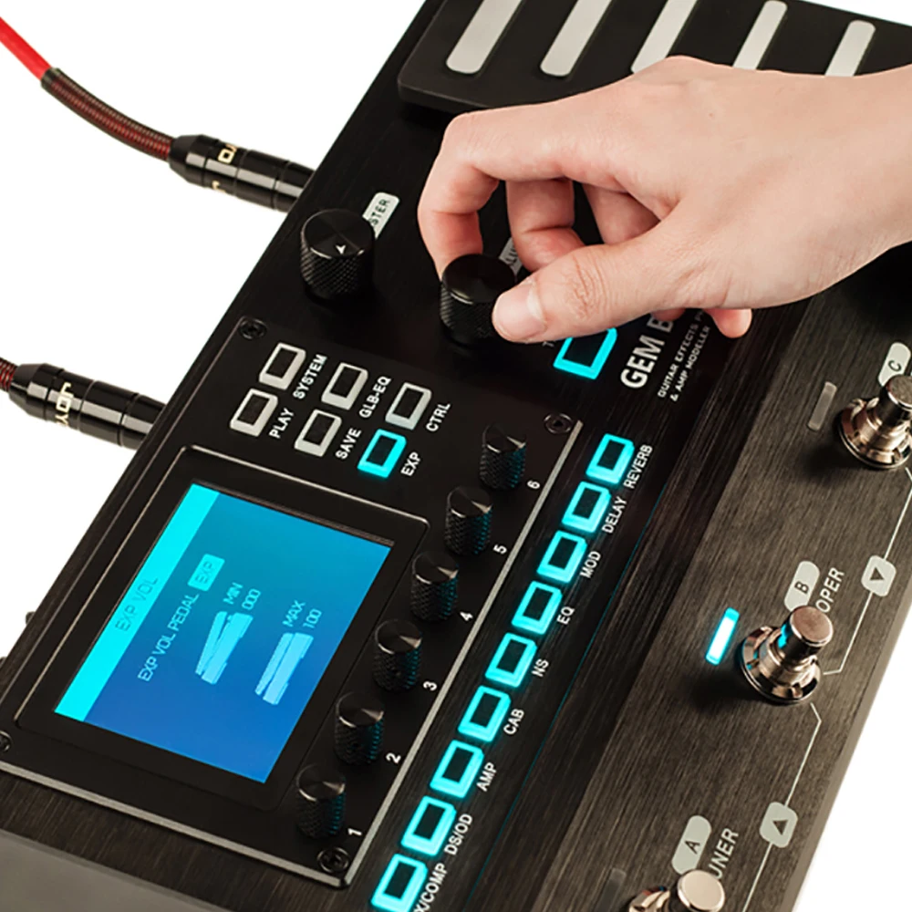 Guitar Pedal Synthesizer Multi-Effects Processor Overspeed Distortion Pedal Looper Delay Effects 9 Effects Module