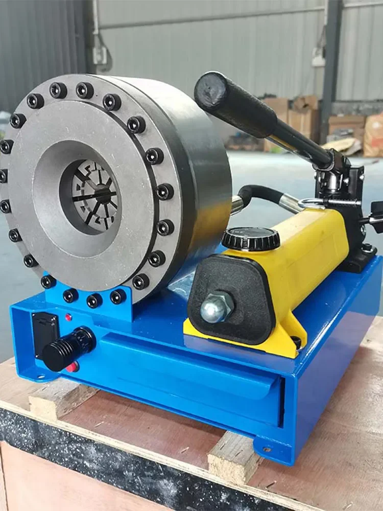 

1pc Hydraulic Pipe Press Machine Oil Pipe Fastening Machine Greenhouse Pipe Square Tube Shrinking Machine