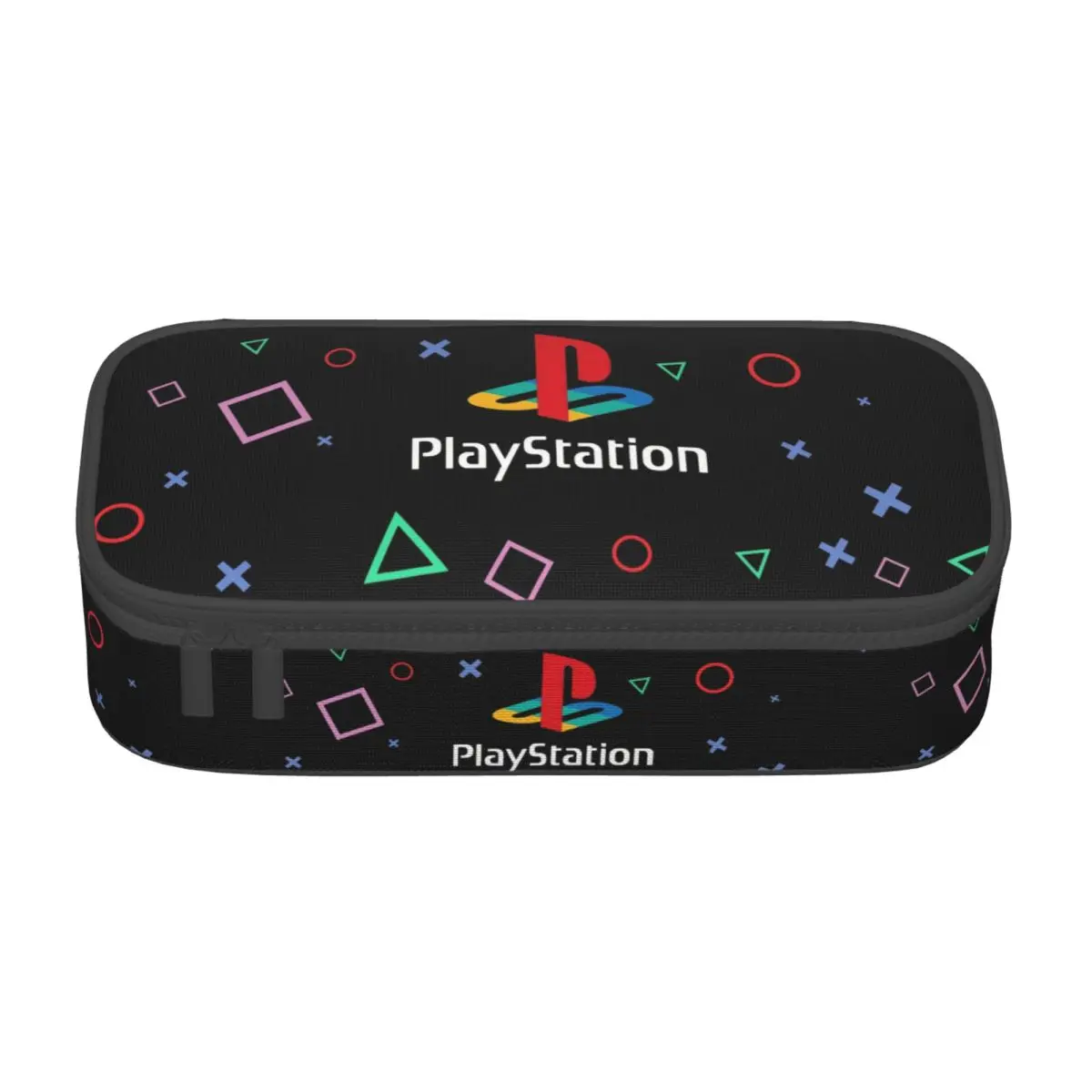 Custom Korean PlayStations Logo Video Game Pencil Case for Boys Gilrs Large Storage Pen Box Bag School Accessories