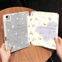 Flip Smart Cover for IPad Air 6 Case IPad 10th Funda Air 5th 4th 10.9 Pro 11 2nd 3rd 4th IPad 10.2 7th 9th 8th Purple Butterfly