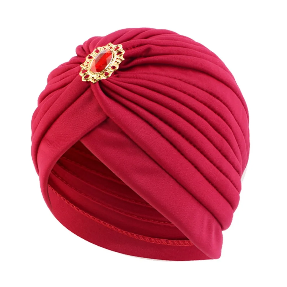 New Twist Retro Ethnic Turban Hat Turban Headwear Accessory Indian Hat Headbands Turban Hat Women