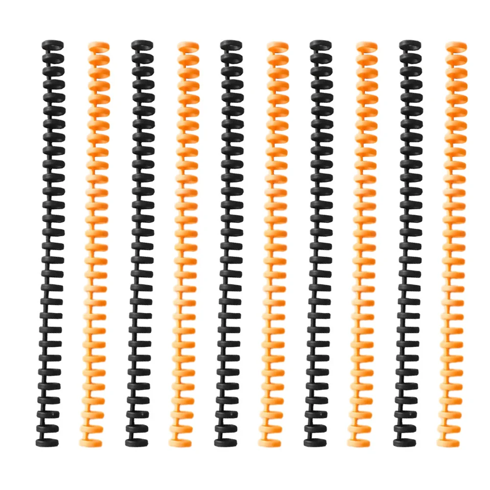 10 Pcs 30 Hole Spiral Binding Coils Plastic Binder Rings School Folder Thirty Holes Loose Leaf Notebooks