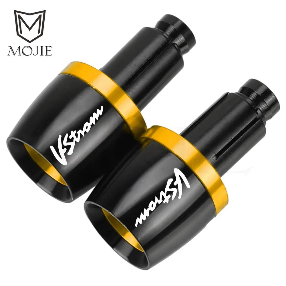 Universal For SUZUKI DL 250 650 VSTROM V-STROM 650 1000 1050 800DE AllYear Handlebar Grips Bar Ends Cap Counterweight Plug Slide