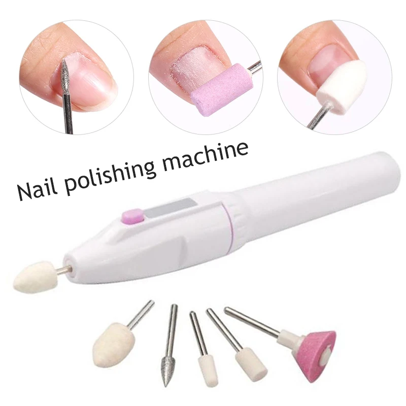 Máquina elétrica de broca de unhas, remoção de esmalte em gel, máquina de arquivos de unhas com brocas de unhas, acessórios profissionais de ferramentas de manicure