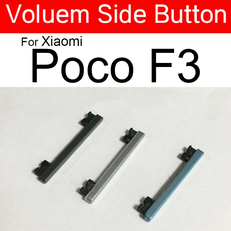 Power On/Off Side Button For Xiaomi Poco F1 F2 F3 M3 X3 Volume Audio Control Side Key Button Repair Replacement Parts