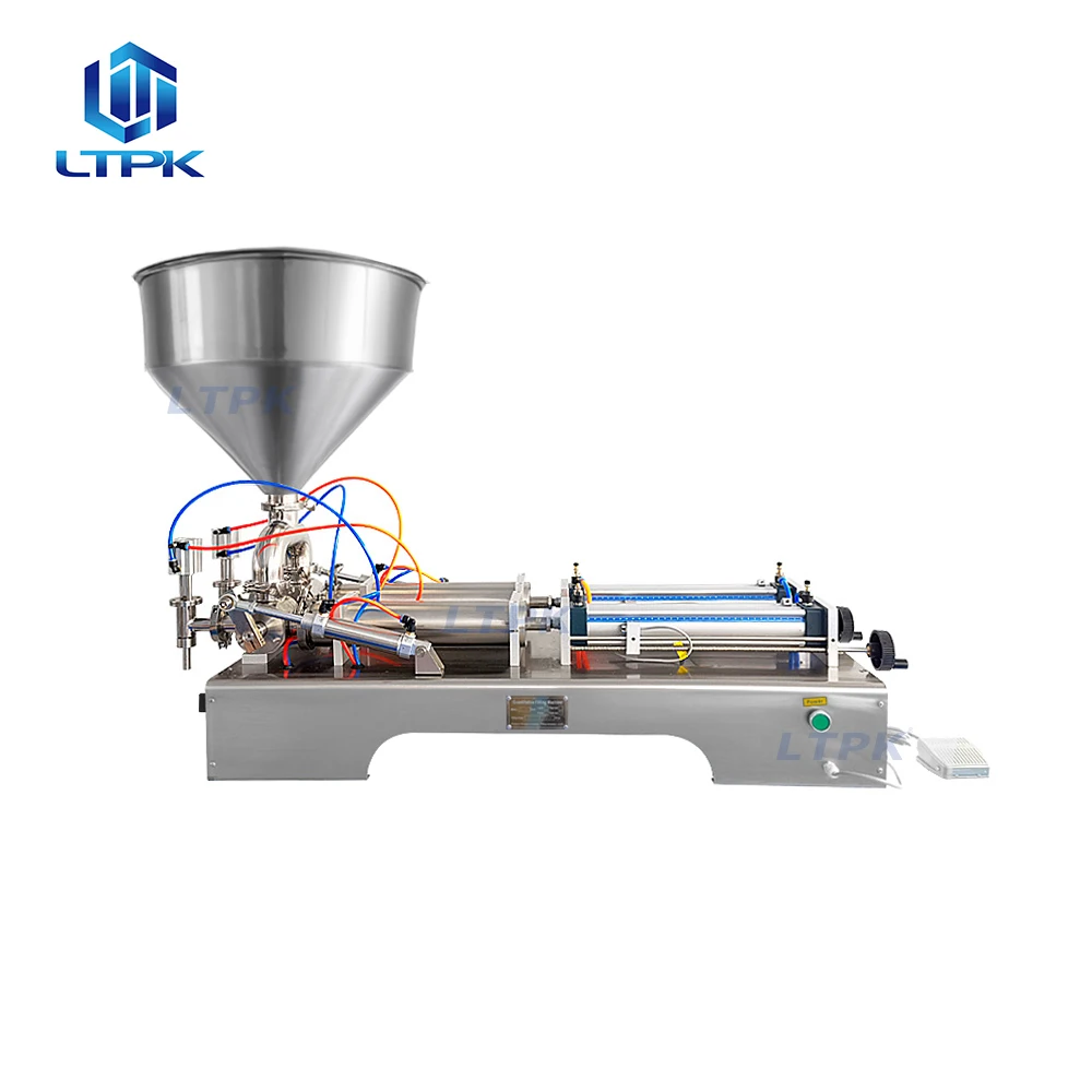 LT-G2WG Desktop Easy Operate Paste Cream Sauce Filling Machine with Double Filling Nozzles Laundry Detergent Facial Cleaner fill