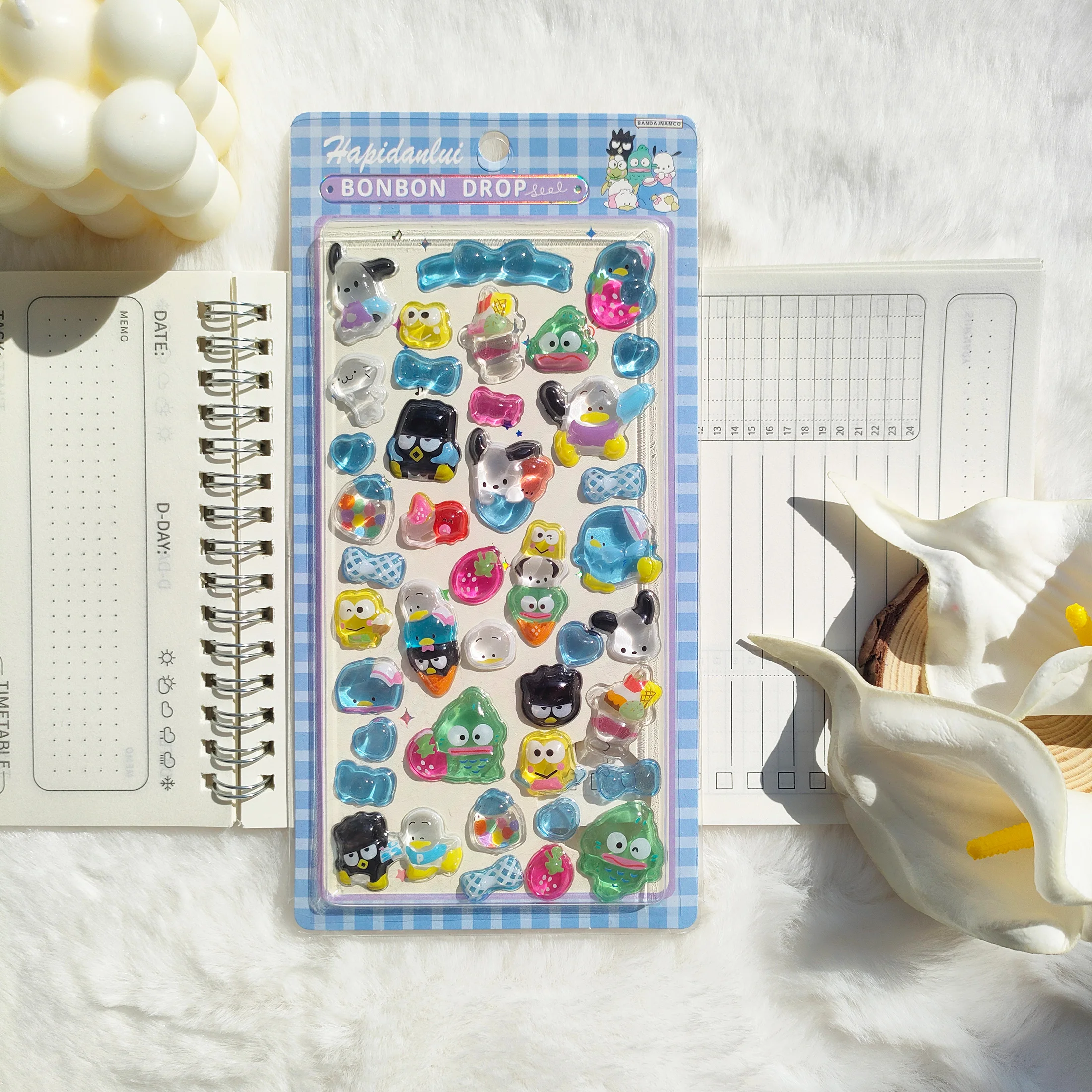 Verjaardagscadeau voor meisjes Schattige Sanrio 3D-kristalstickers Cartoonontwerp voor doe-het-zelf telefoonhoesje Notebook Camera Decoratie Geen residu