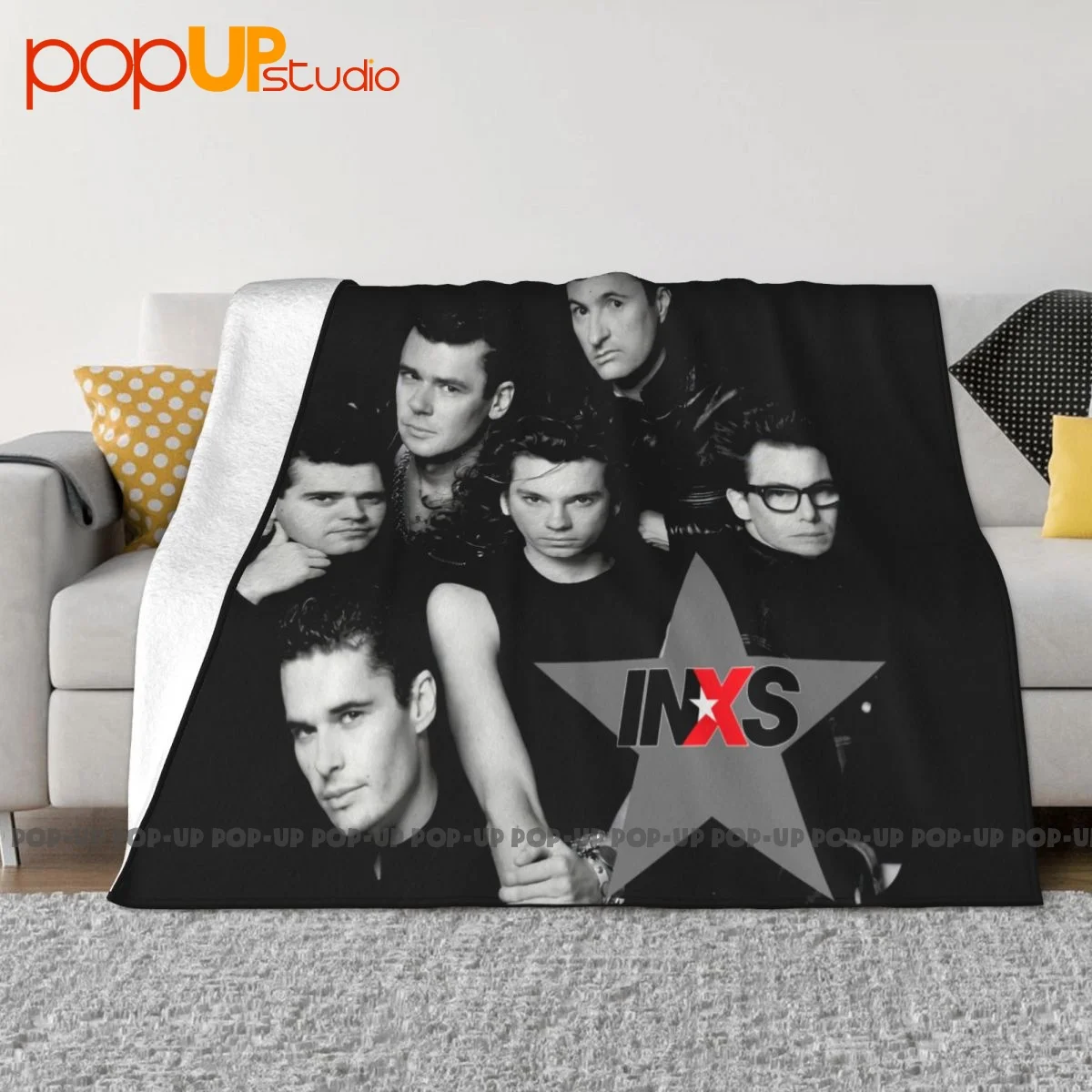 Inxs Blanket Soft Fashion Lightweight Bedding Travel Home Decotation