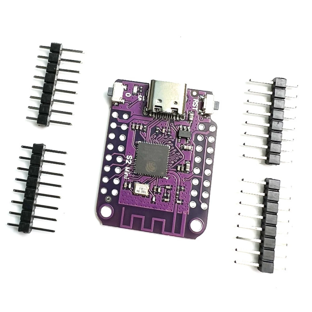 AT87-ESP32 S2 Mini V1.0.0 WIFI IOT Board Based ESP32-S2FN4R2 ESP32-S2 4MB FLASH 2MB PSRAM for MicroPython/Arduino