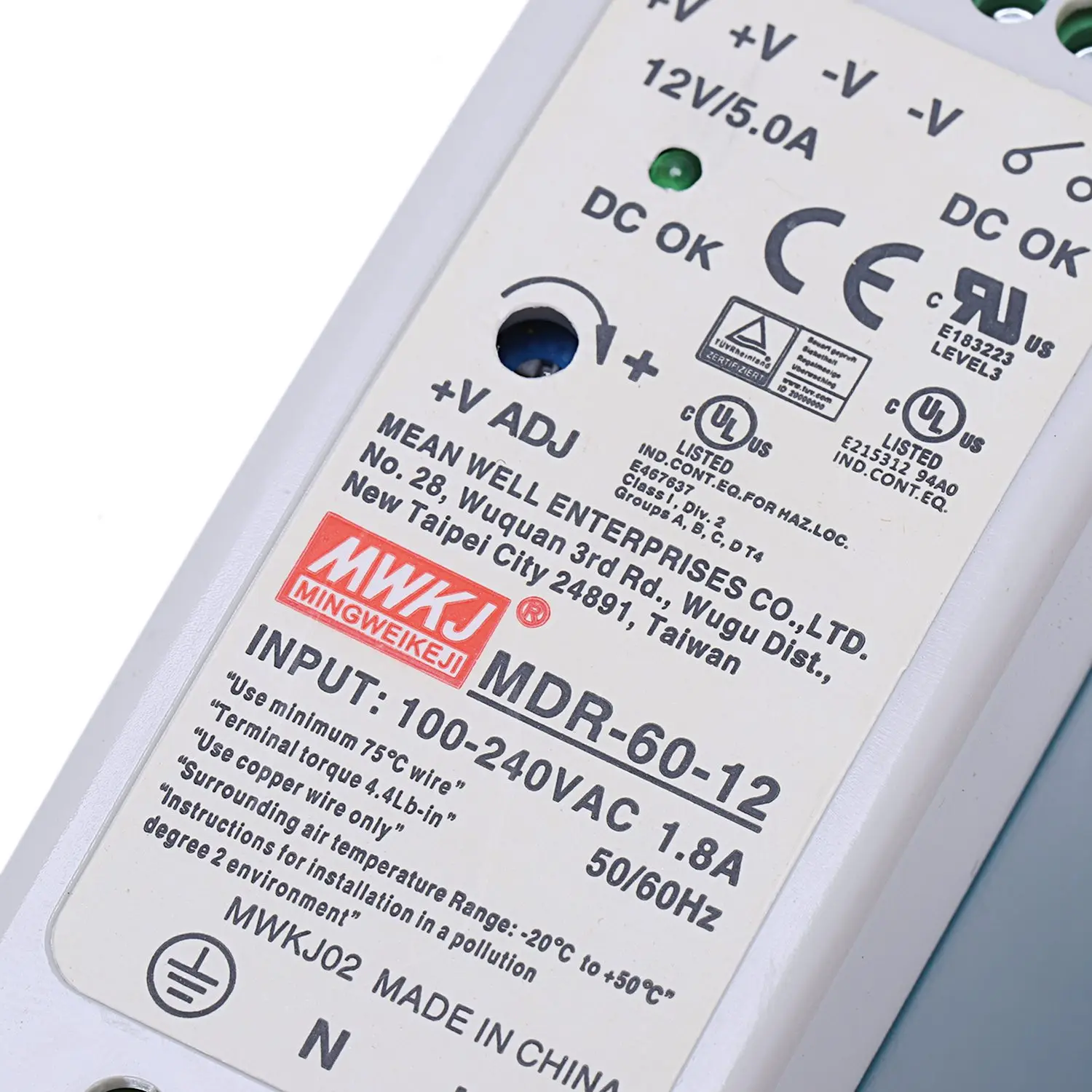 

HRBAJ-2 шт. MDR-60 Источник питания на DIN-рейку AC-DC Драйвер Регулятор напряжения Источник питания 110 В 220 В, 24 В 20 Вт и 12 В 60 Вт