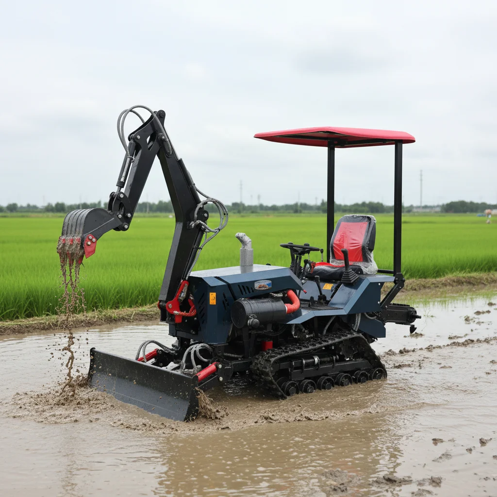 Hot Sale New 35HP Crawler Tractor For Sale Hydraulic Excavation With Rotary Tiller Dozer Blade Quick Hitch