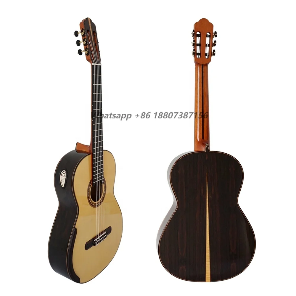 China Aiersi Master Concert Model Handmade Nomex Honeycombed Structure Double Solid Top Professional Classical Guitar