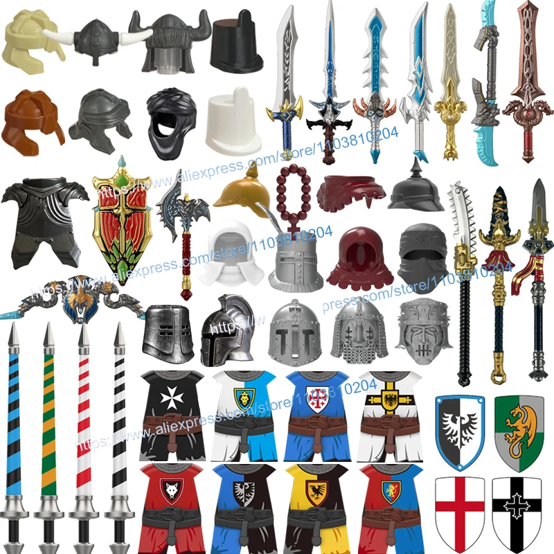 Model Kit Gunpla - Medieval Soldiers Knights Figure Accessories Building