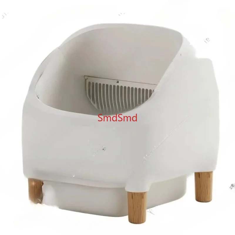 Smart cat litter box. Large semi-closed drawer. No shit to be shoveled and splashed. Cat toilet.