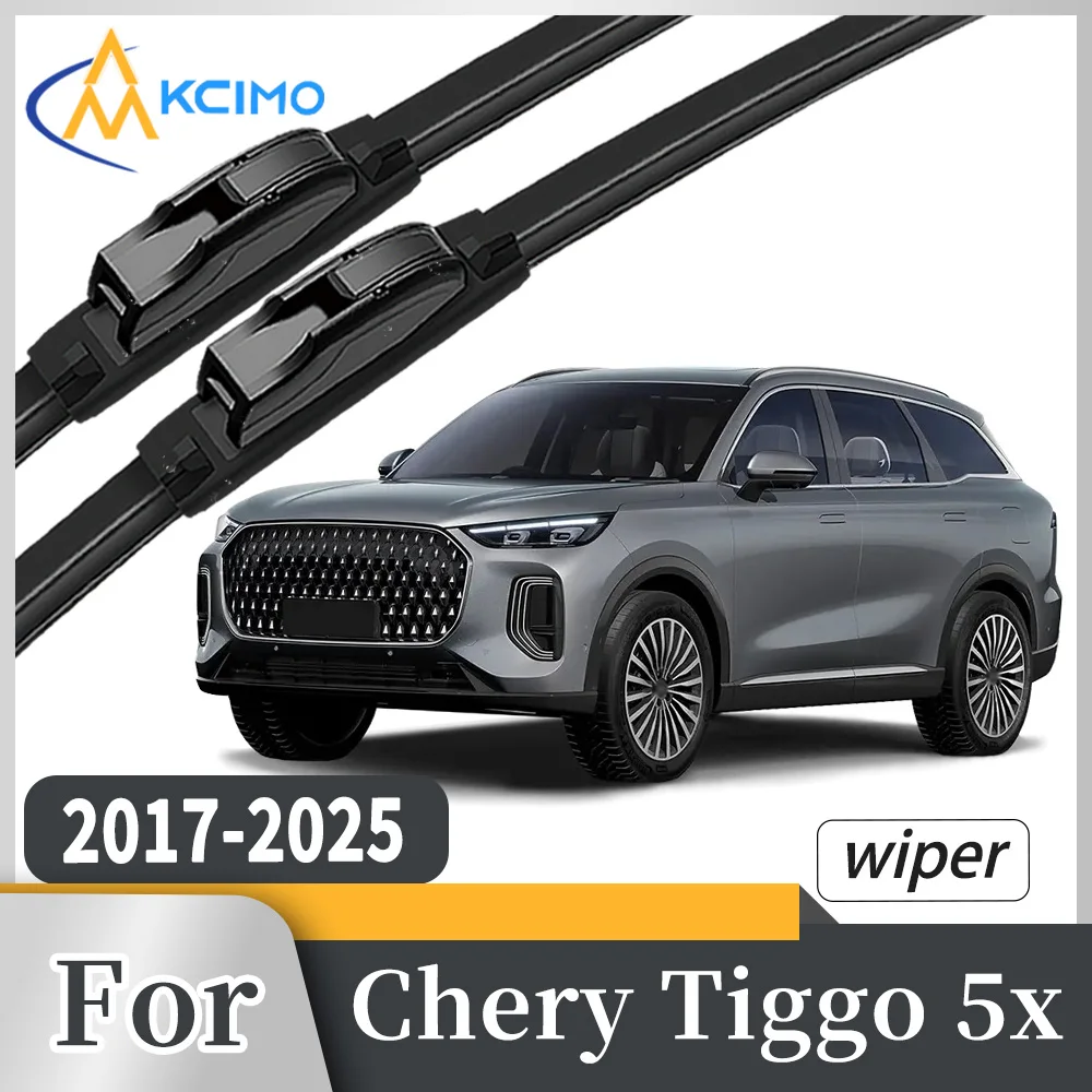 

High Grade Clear View Rubber Front Windscreen Wiper Blades For Chery Tiggo 5x 2017-2025 Noiseless Windshield Set 2Pcs