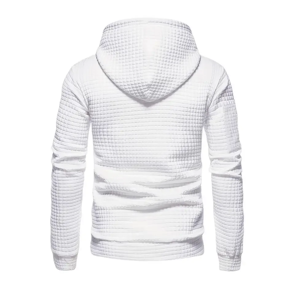 Autumn Winter Man Thicken Warm Male Hooded Outerwear Simple Solid Color Long Sleeve Versatile