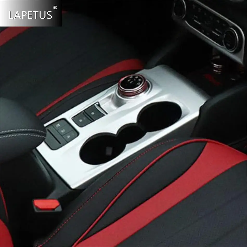 

Carbon Fiber Central Control Gear Box Shift Panel Water Cup Holder Cover Trim Fit For Ford Focus MK4 2019 - 2025 Car Accessories