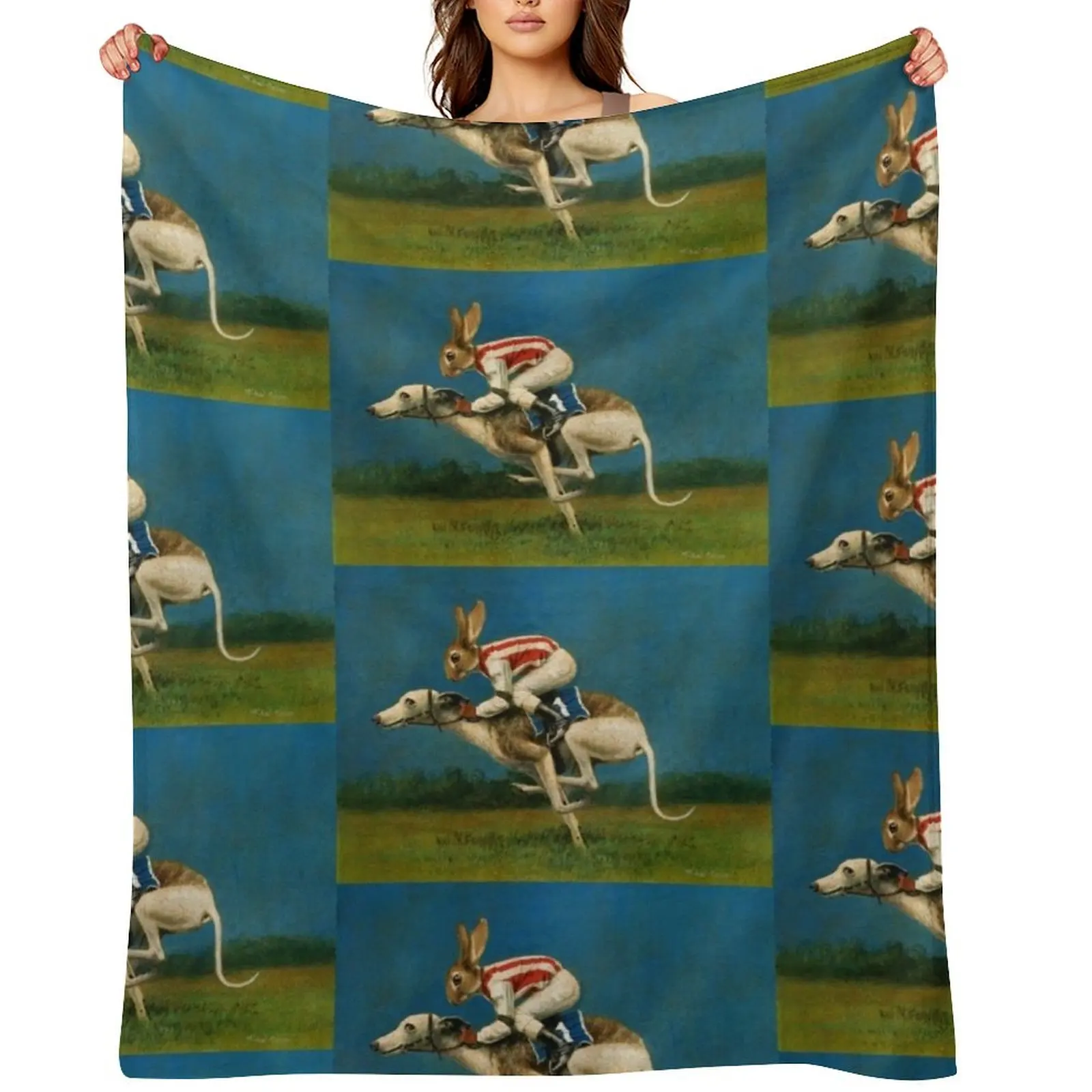 Whippet Racer Throw Blanket wednesday for winter Furrys Kid'S Retros Heavy Blankets