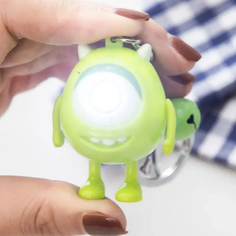 Disney Mickey Minnie Mouse figurki lalki zabawki Lilo Stitch zabawki potwory uniwersytet Mike brelok LED Light wisiorek świąteczny prezent