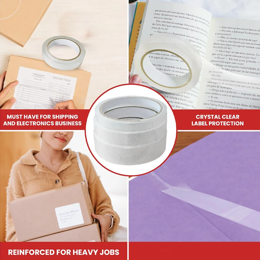 شريط شفاف، شريط عازل، شريط سريع ضيق مقاوم للماء والرطوبة، تغليف، شريط تعبئة وختم #5
