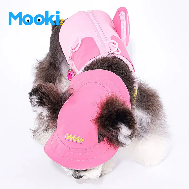 Mookipet Triple Protective Pet Fisherman\'s Hat,  Pet sun hat with exposed ears, Yorkshire Sherry Bichon Poodle