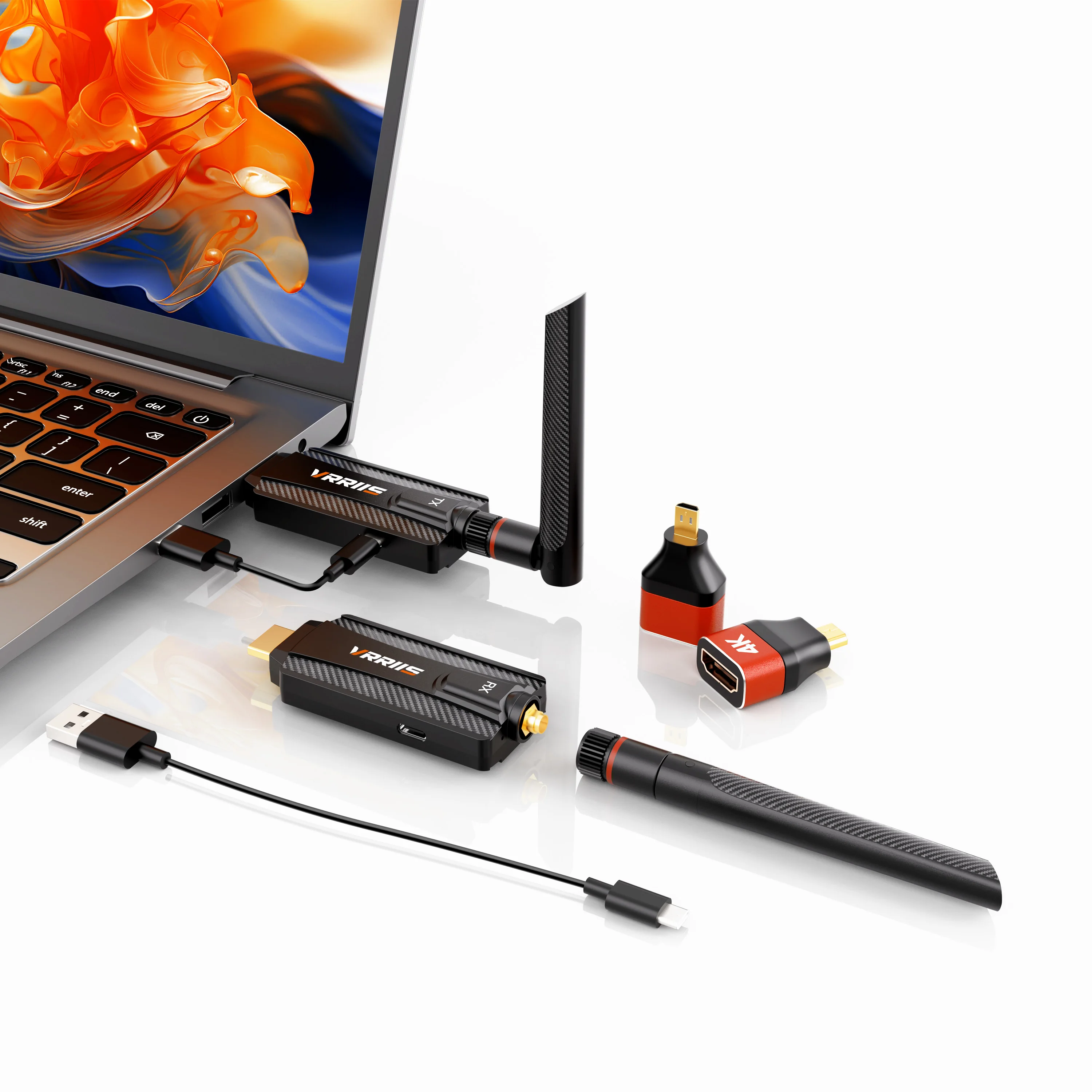 1080P 200M HDMI Monitor Video Transceiver Wireless HDMI Transmitter and Receiver 0.05S Low Latency for PC TV Projector Meeting