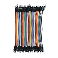 1lot =40pcs 10cm 2.54mm 1pin 1p-1p male to male jumper wire Dupont cable for