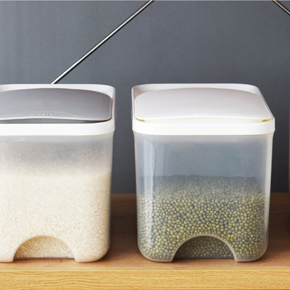 

Sealed Container Clamshell-Type Food Grade Plastic Dustproof Moisture-Proof Kitchen Box For Rice 5Kg Transparent Household Grain