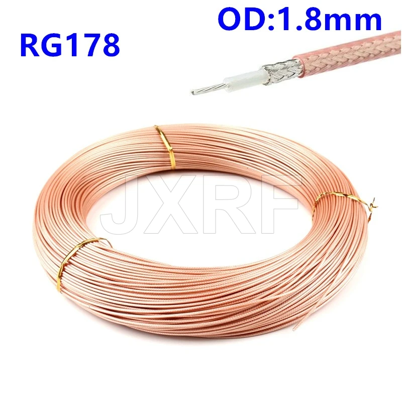 同軸ケーブル,10メートルrg178同軸ケーブル,50オーム銀メッキ銅線,アンテナ,電子機器用