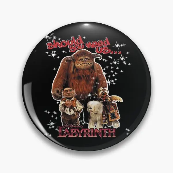 هل يجب أن تحتاج لنا متاهة فيلم معرف لينة زر دبوس مضحك قبعة معدنية عاشق التلبيب دبوس الكرتون طوق ديكور المرأة بروش هدية