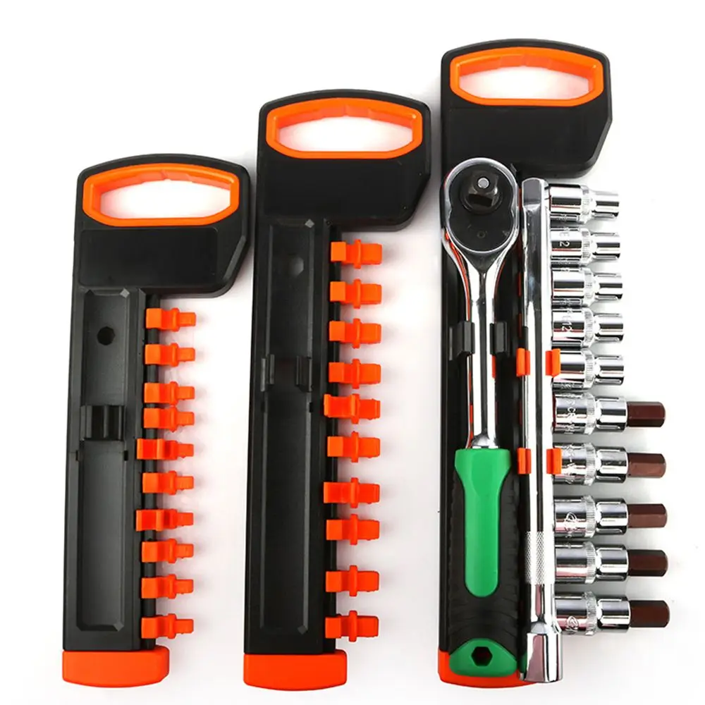 Portable Spanner Socket Organizer Tray Quality Single Side Socket Holder Socket Wrench Storage Rack Rail Socket Hanger