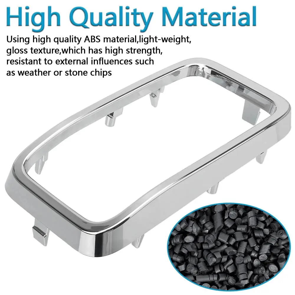 For Jeep Grand Cherokee 2017-2021 2016 75th Anniversary 7 Pcs Front Grille Grill Inserted Ring Trim SUV Accessories