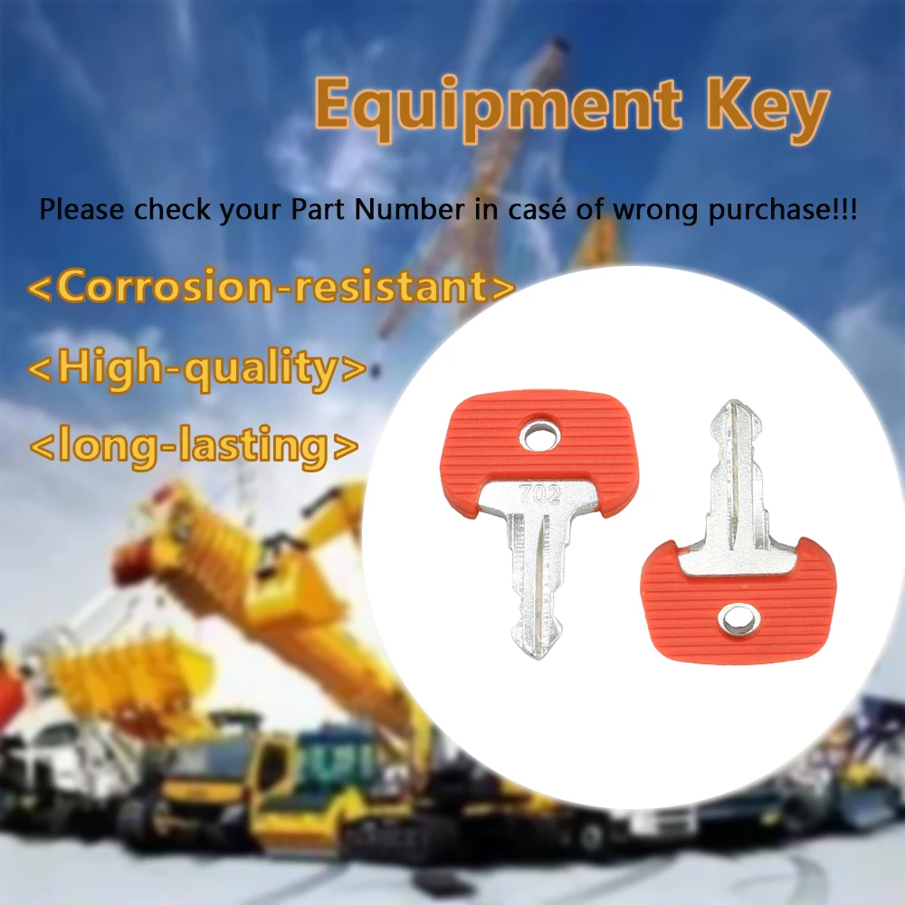 50/30/10/5/1pcs New 702 Keys Ignition Key For Jungheinrich ECE220/ETV114N LindeForklift OEM Part 28520490 Marked 702