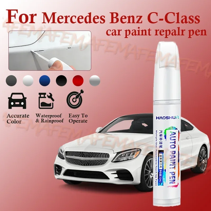 For Mercedes Benz C-Class Paint Repair Brush Touch Up Scratch Remover DIY Auto car scratch pen herramientas pintura coche