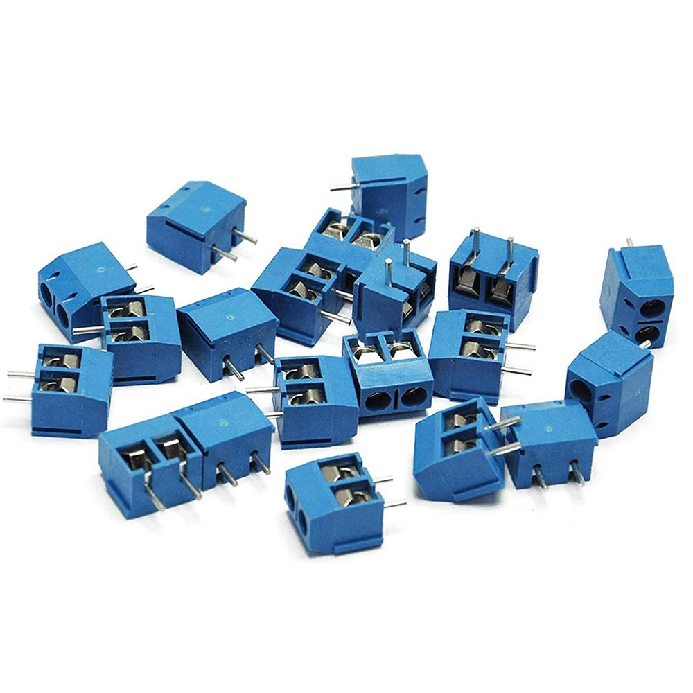 60Pcs 5Mm Pitch 2 Pin & 3 Pin PCB Mount Screw Terminal Block Connector For Arduino (50 X 2 Pin, 10 X 3 Pin)