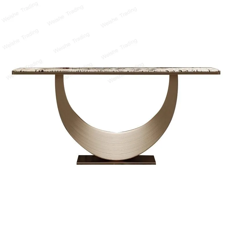 

Italian natural marble luxury stone entrance table entry entrance table against the wall entrance cabinet case