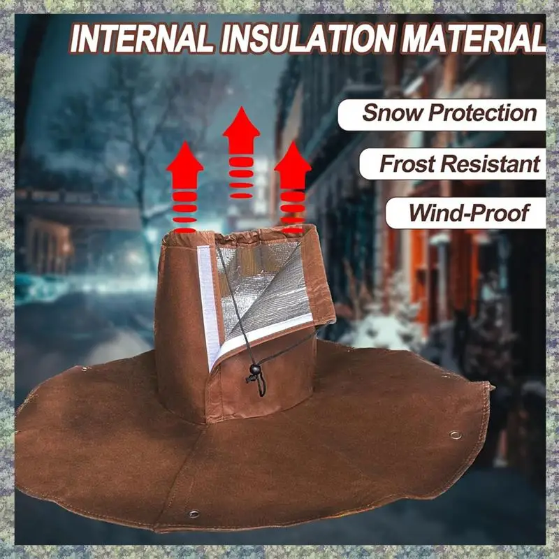 WON 2 Pack Winter Protection For Palm Trees Root - Palm Root Protection Bag, Thermal Plant Cover Protector With Drawstring