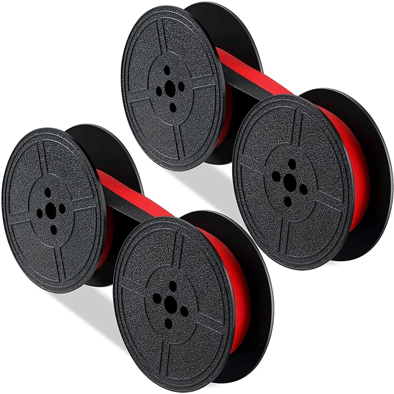 Typewriter Ribbon Twin Spool Typewriter Ribbon Red and Black Twin Spool Replacement Pack for Most Typewriter