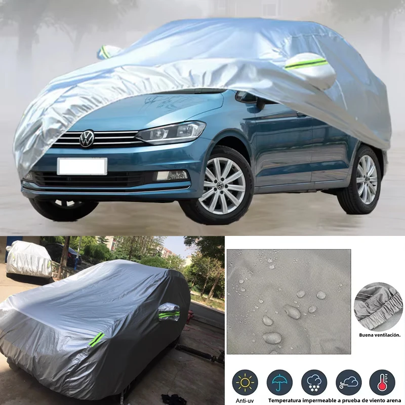 

For Volkswagen Touran Outdoor Protection Full Car Covers Snow Cover Sunshade Waterproof Dustproof Exterior Car Accessories
