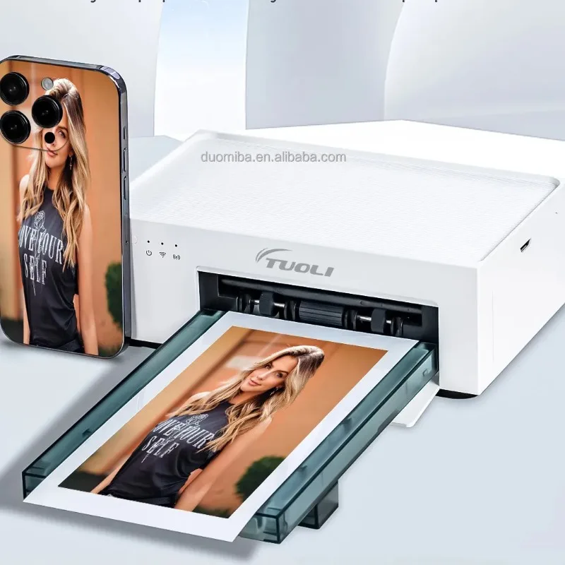 

TuoLi Manufacturer 3D UV Mini Printing Machine Back Film Mobile Cell Phone Cover Sticker Printer for Small Business