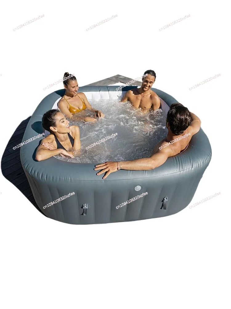 Inflatable Bath Spa Outdoor Hot Spring Bath Inflatable Heated Pool Bathing Bucket Home Jacuzzi