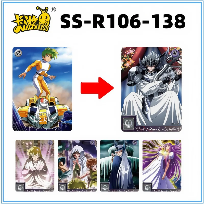 KAYOU Genuine Saint Seiya 4 series Athena Pope Poseidon Cards SE MR UR BP SR Full Set Kids Toy Game Anime Rare Collection Card