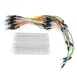 MB-102 Prototype Breadboard 400 830 Points Solderless PCB Bread Board Jumper Wire Cable Board DIY Dupont Wire for Arduino Kit